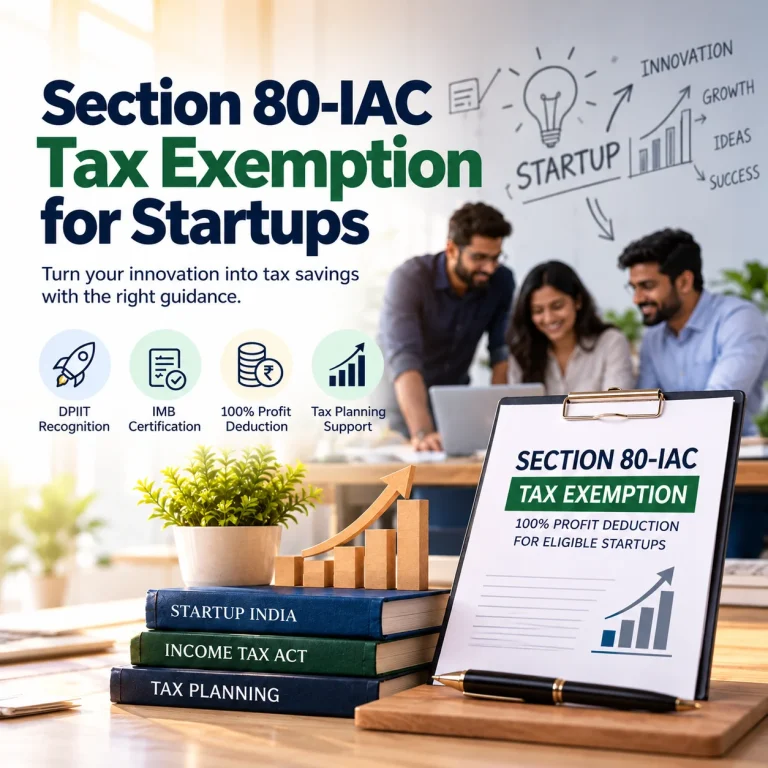 80-IAC Tax Exemption for Startups in Chennai